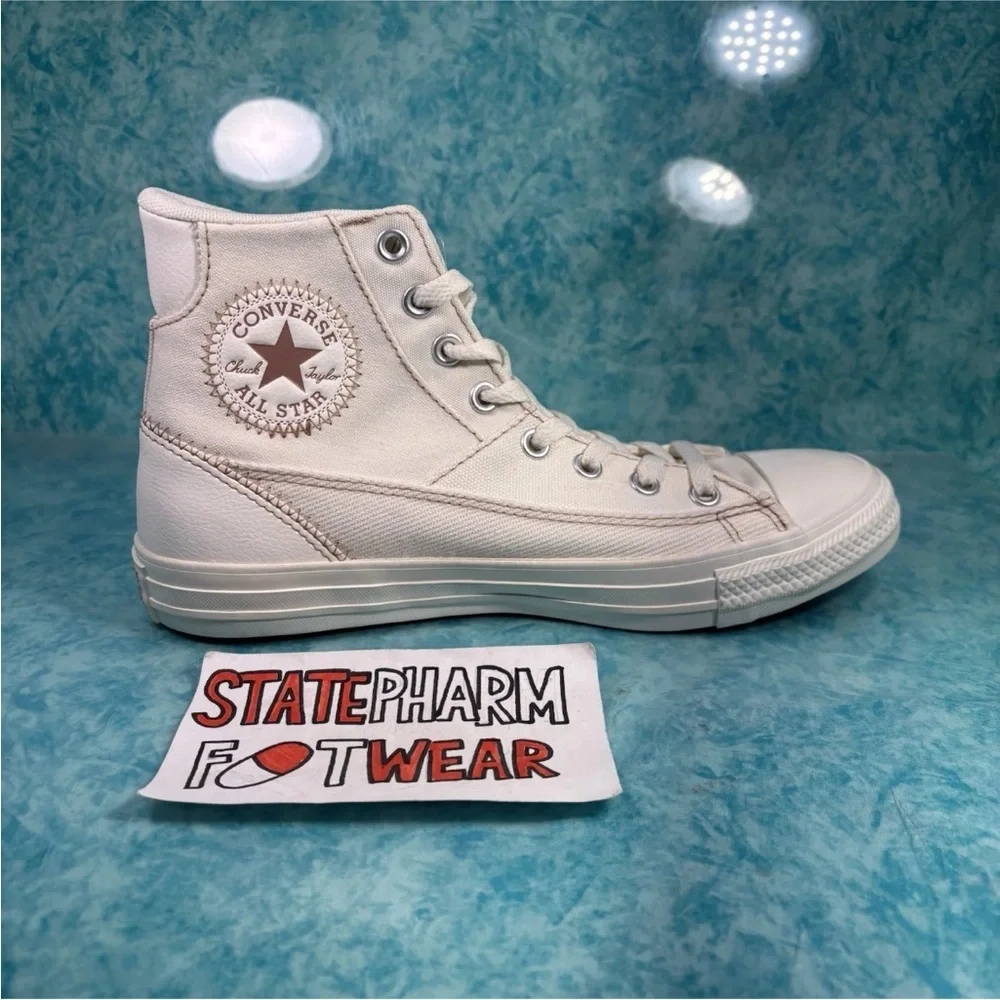 Converse Chuck Taylor CTAS Patchwork  Men’s White High Top Shoes Sneakers 8 - Picture 3 of 5
